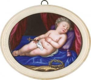 HUAUT PIERRE 1647-1698,Der schlafende Jesusknabe mit Kruzifix,Galerie Bassenge DE 2018-06-01
