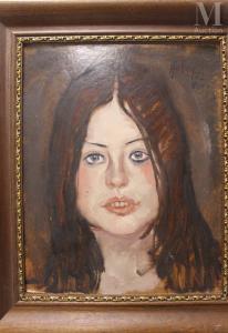 HUBAY Paul 1930-1994,Portrait de femme,1973,Millon & Associés FR 2022-02-08