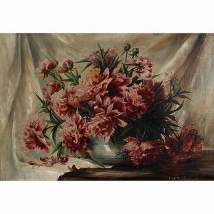 HUBBARD Lydia Mariah Brewster 1849-1911,Floral still life,1892,Ripley Auctions US 2013-10-17