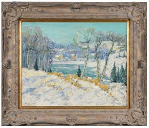 HUBBARD Whitney Myron 1875-1965,New England Winter,Brunk Auctions US 2024-03-08
