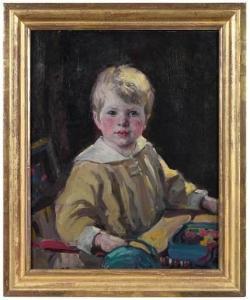 HUBBELL Henry Salem 1870-1949,Portrait of a Young Boy,Brunk Auctions US 2022-09-30