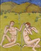 HUBER Hermann 1888-1967,"Adam & Eva".,Dobiaschofsky CH 2005-05-01