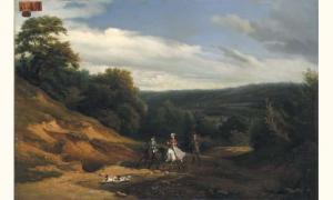 HUBER Louis Édouard,“chemin de corbeville : vue prise aux environs d'o,1845,Rossini 2003-12-08