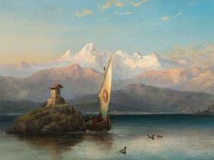 HUBERT Alfred 1830-1902,Mountainscape,c.1900,Auctionata DE 2016-09-12