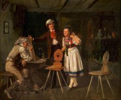 HUBNER Julius II 1842-1874,IM MALERATELIER,Hargesheimer Kunstauktionen DE 2017-09-23