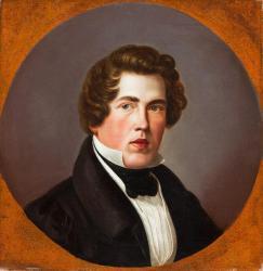 HUBNER Julius II 1842-1874,Junger Herr mit dunklen,Leo Spik DE 2017-12-07