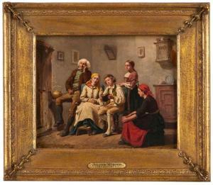 HUBNER Julius II 1842-1874,Vorlesestunde,1860,Dobritz DE 2024-06-08
