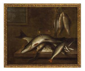 HUBNER Louis 1694-1769,Natura morta di pesci,Wannenes Art Auctions IT 2019-03-07