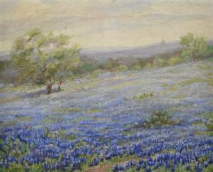 HUDDLE Nannie Zenobia 1860-1951,TEXAS BLUEBONNETS,Freeman US 2013-06-09