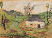 HUDECEK Antonin 1872-1941,Landscape with a Cellar,Palais Dorotheum AT 2018-05-26