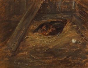 HUDSON Grace Carpenter 1865-1937,Chicken in a Nest,Bonhams GB 2008-11-24