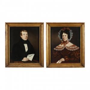 HUDSON Hannah Maria 1815-1865,A Pair of Portraits,Leland Little US 2024-03-22
