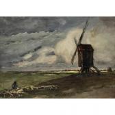 HUDSON MITCHELL,PASTORAL LANDSCAPE WITH WINDMILL,Joyner CA 2010-11-23