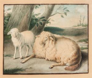 HUET Jean Baptiste I 1745-1811,Mouton et son petit,1787,Morand FR 2017-05-12