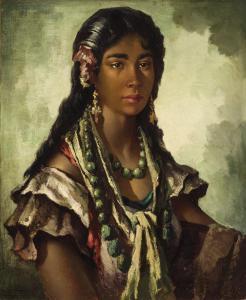 HUETOS DOMINGO 1928-2005,Gitana,Duran Subastas ES 2024-04-24