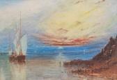HUETT,Sunset and Sailing Boats,Mossgreen AU 2017-12-04