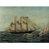 HUGE Jurgan Frederick 1809-1878,the schooner alfred thomas with the seagull,Sotheby's GB 2005-05-19