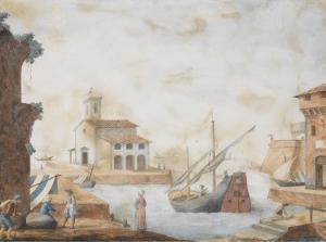 HUGFORD Ignazio Enrico 1703-1778,harbour scenes,Sotheby's GB 2012-05-03