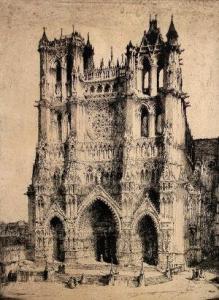 HUGGILL Henry Percy 1886-1957,A French Cathedral,Rosebery's GB 2011-01-08