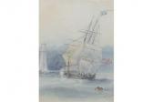 HUGGINS William John 1781-1845,A Clipper in Full Sail,1826,John Nicholson GB 2015-10-28