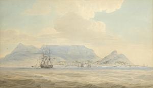 HUGGINS William John 1781-1845,Shipping in Table Bay,Strauss Co. ZA 2022-08-29