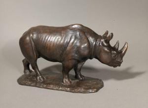 HUGGLER Arnold 1894-1988,Rhinocéros,1964,Binoche et Giquello FR 2018-11-23