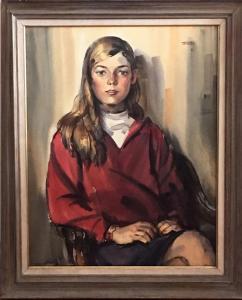 HUGHES Ardis 1912-2009,PORTRAIT OF YOUNG WOMAN,1970,Ro Gallery US 2023-08-31