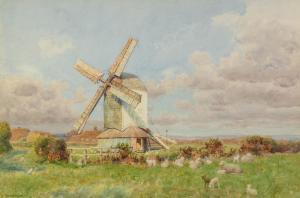 HUGHES Arthur Foord 1856-1934,Post Mill, Blackboys, Nr Lewes,Capes Dunn GB 2022-02-22