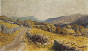 HUGHES Arthur 1831-1915,On the road to Cwm Bychan,Christie's GB 2012-11-15