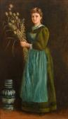 HUGHES Arthur 1831-1915,Portrait of Lucy Hill (1864-1946),1888,Woolley & Wallis GB 2023-09-05