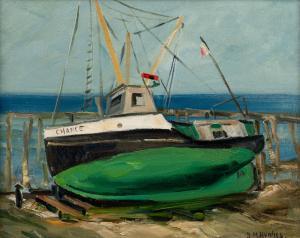 HUGHES Daisy Marguerite 1883-1968,The Boat "Chance",Hindman US 2022-05-10