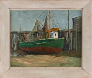 HUGHES Daisy Marguerite 1883-1968,The old fishing boat,Eldred's US 2023-07-28