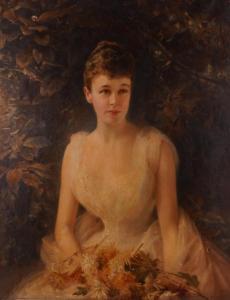 HUGHES Edward 1832-1908,Portrait of Constance Emily Lindsay Scot,1888,Bellmans Fine Art Auctioneers 2022-10-11