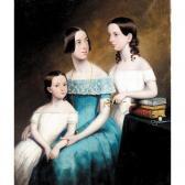HUGHES Henri,PORTRAIT OF MOTHER AND TWO CHILDREN,1848,Sotheby's GB 2003-01-29