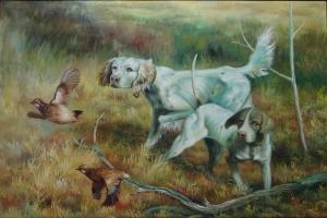 HUGHES HUGH 1790-1863,Hound Dogs Hunting Scene,David Duggleby Limited GB 2017-01-28
