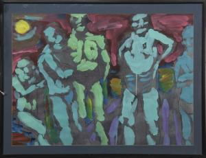 HUGHES Ian 1958-2014,BATHERS BY THE HAVEL (GERMANY),McTear's GB 2022-03-06