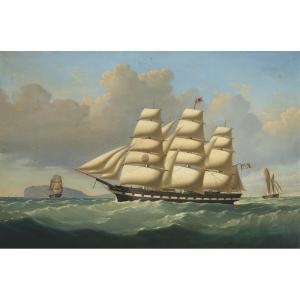 HUGHES John 1805-1880,THE BLACK BALL PACKET SHIP HARVEST QUEEN,Christie's GB 2022-01-20