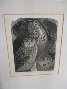 HUGHES Pamela 1918-2002,Eagle Owl,Cheffins GB 2019-04-25