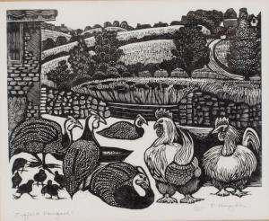 HUGHES Pamela 1918-2002,Suffolk Farmyard,Simon Chorley Art & Antiques GB 2020-10-27