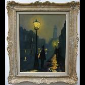 HUGHES ROLPH 1900-1900,LONDON STREET SCENE - NIGHT,Waddington's CA 2012-02-13