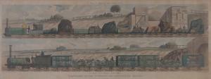HUGHES S.G,a train of carriages with cattle travelling on the,1833,Burstow and Hewett 2017-10-25