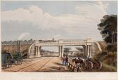 HUGHES S.G 1800-1800,VIEW OF THE INTERSECTION BRIDGE ON THE LINE OF THE,Mellors & Kirk GB 2014-09-17
