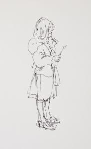 HUGHES SHIRLEY 1927,A young girl with a pencil; A toddler with a,Bellmans Fine Art Auctioneers 2023-11-21