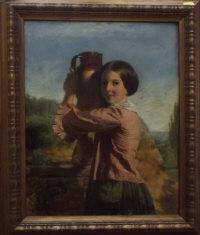 HUGHES Thomas John 1800-1900,A peasant girl with water jug,1858,David Lay GB 2012-11-01