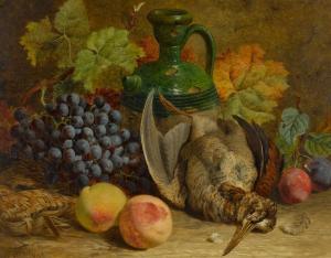 HUGHES William 1842-1901,Still life with dead game, pitcher and fruit,1867,Sotheby's GB 2022-12-15