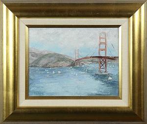 HUGHLEY Joan,Sailboats Under the Golden Gate Bridge,1967,Clars Auction Gallery US 2015-06-27