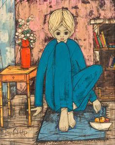 HUGO Casar 1911-1975,Boy in Blue Pajamas,Shapiro Auctions US 2019-07-13