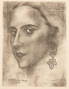 HUGO Valentine 1887-1968,Portrait de Lise Deharme,Damien Leclere FR 2018-10-12