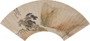 HUI WANG 1632-1717,Immortal Pavilion by a Mountain Brook,1675,Sotheby's GB 2024-04-09