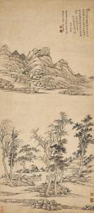 HUI WANG 1632-1717,Landscape after Ni Zan,1710,Sotheby's GB 2024-04-07